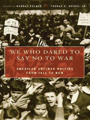 cover image of We Who Dared to Say No to War